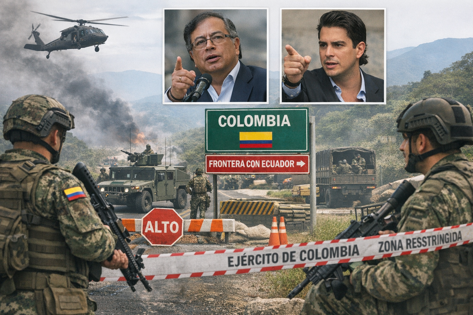 Tensión con Ecuador lleva a Colombia a reforzar control militar en el suroccidente
